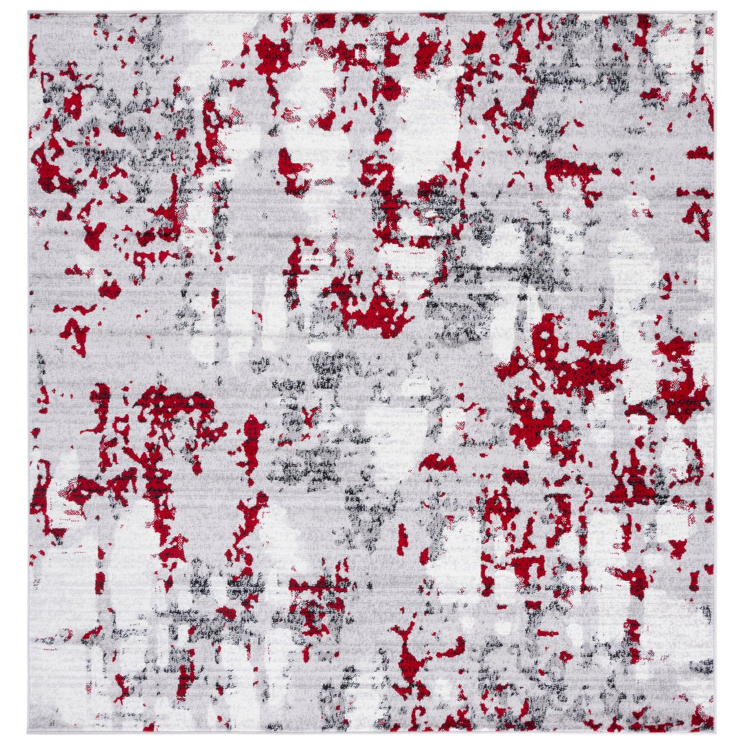 SAFAVIEH Skyler Collection SKY193Q Grey / Red Rug Image 6