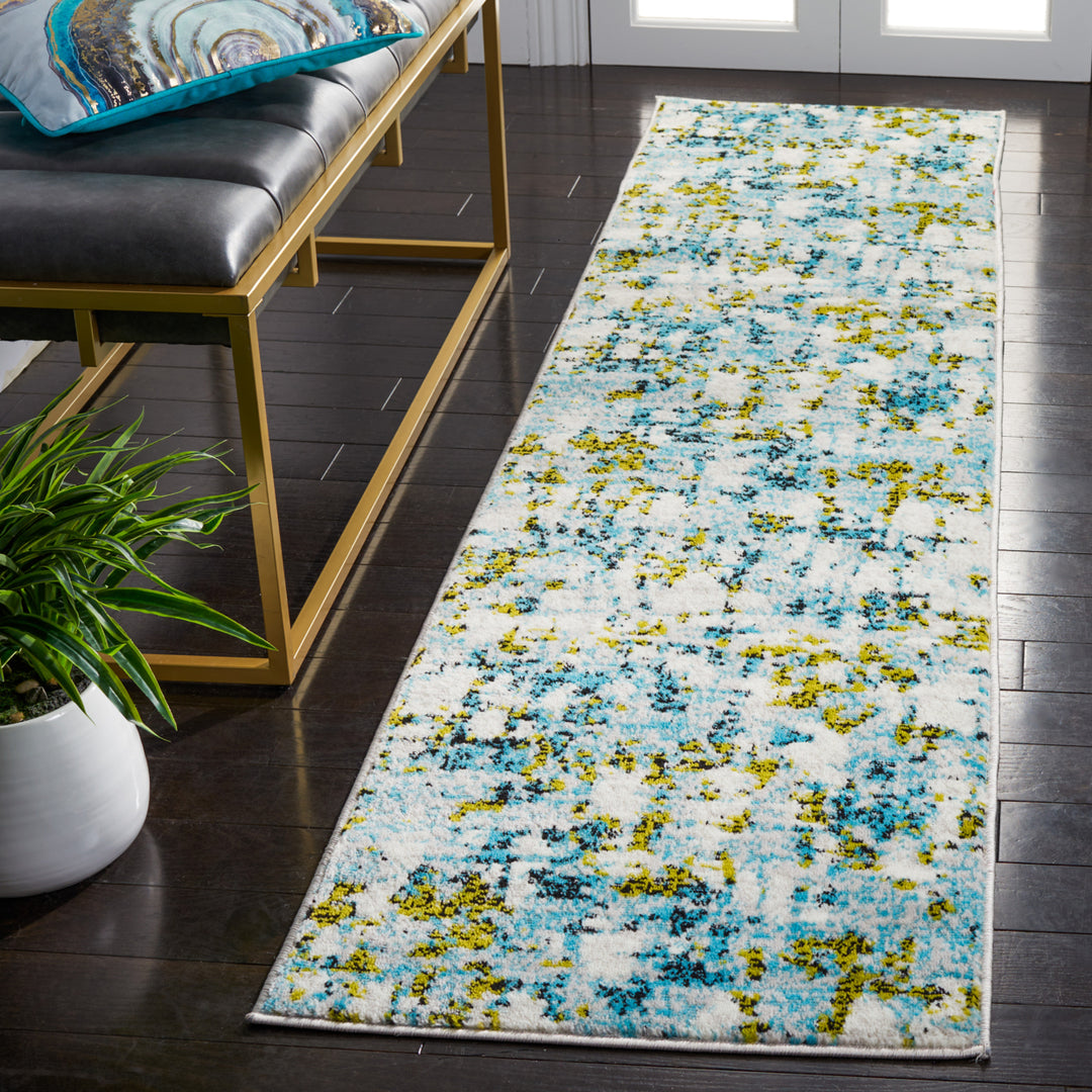 SAFAVIEH Skyler Collection SKY193K Teal / Green Rug Image 3