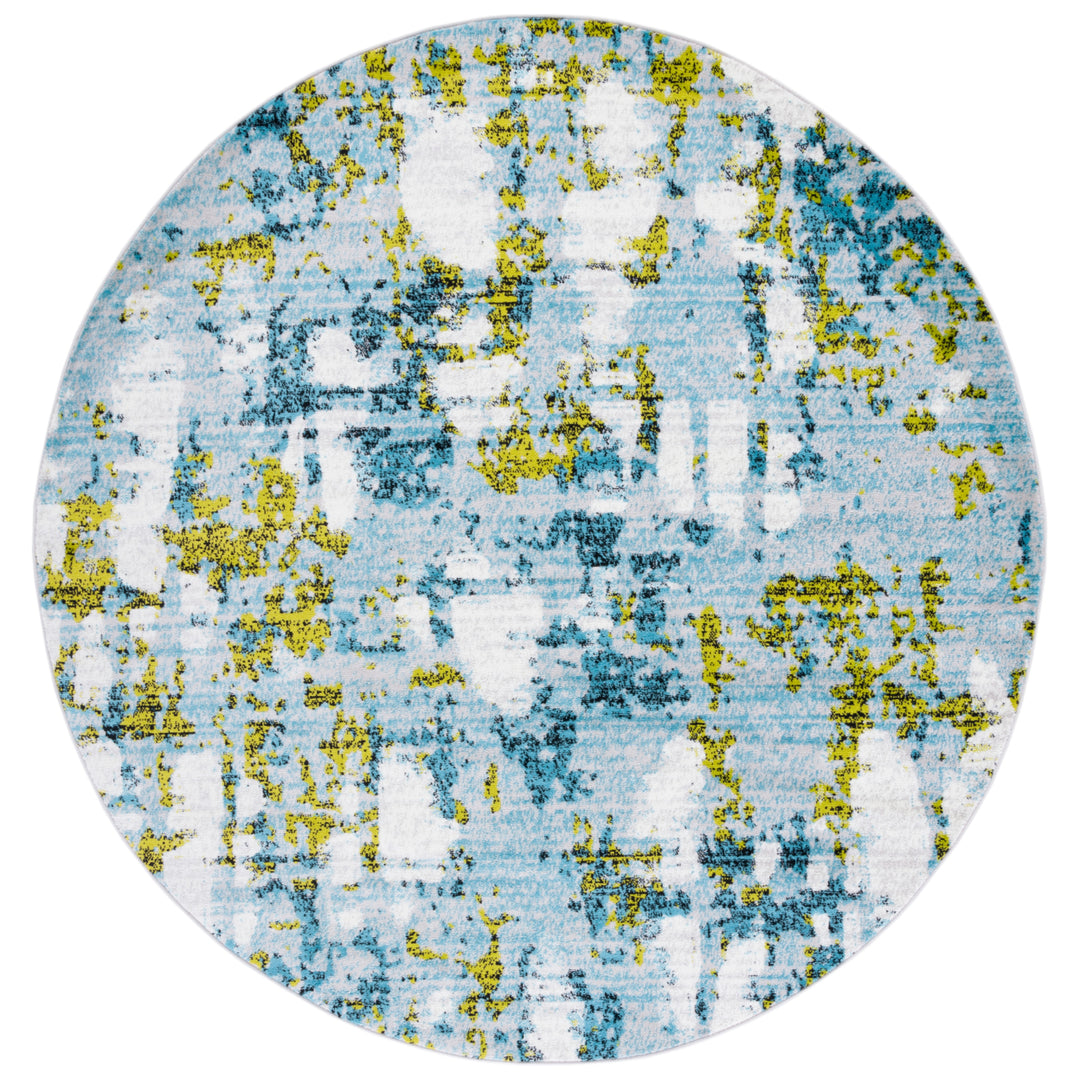 SAFAVIEH Skyler Collection SKY193K Teal / Green Rug Image 4