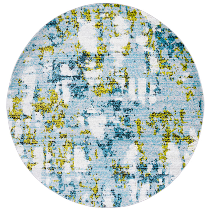 SAFAVIEH Skyler Collection SKY193K Teal / Green Rug Image 4