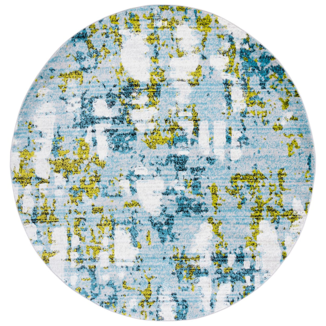 SAFAVIEH Skyler Collection SKY193K Teal / Green Rug Image 1