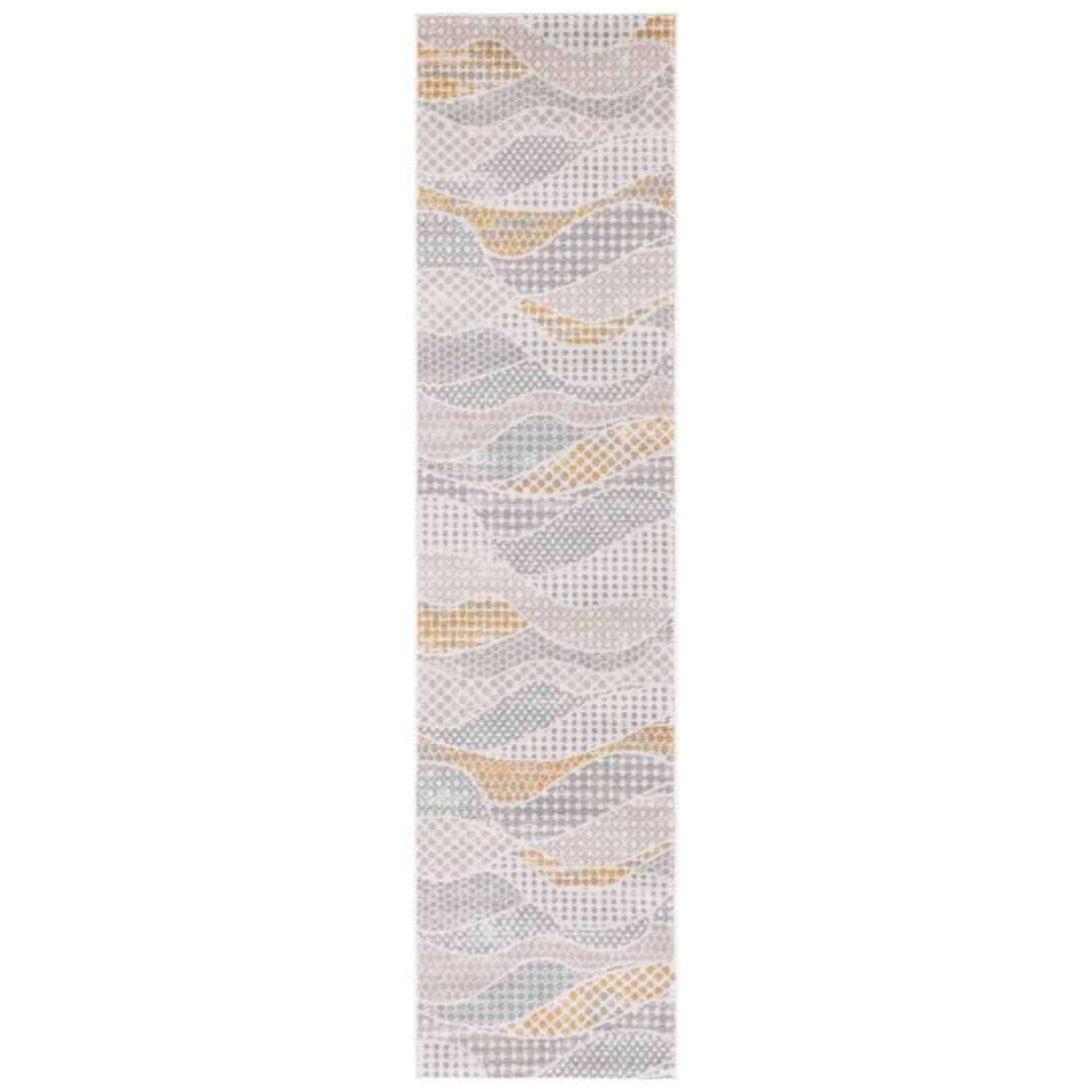 SAFAVIEH Skyler Collection SKY514F Grey Beige / Gold Rug Image 1