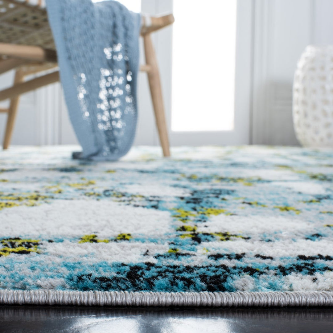 SAFAVIEH Skyler Collection SKY193K Teal / Green Rug Image 8