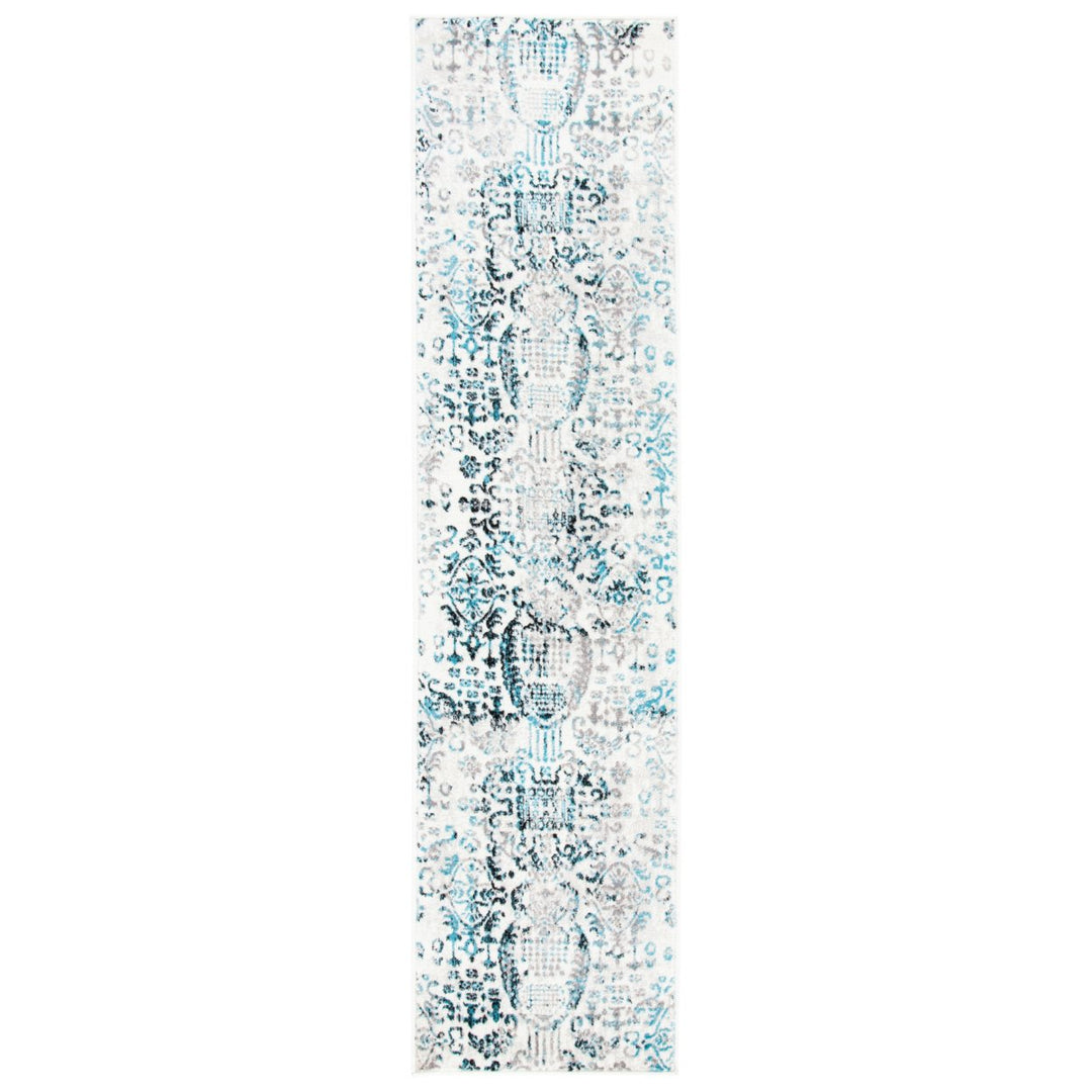 SAFAVIEH Skyler Collection SKY711A Grey / Blue Rug Image 5