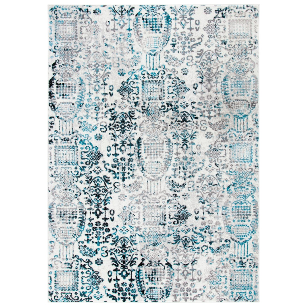 SAFAVIEH Skyler Collection SKY711A Grey / Blue Rug Image 9