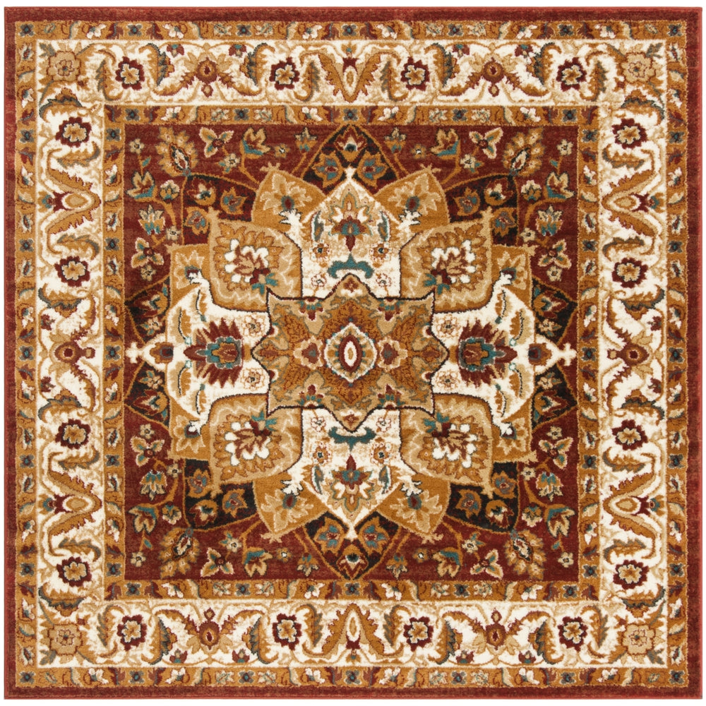 SAFAVIEH Summit Collection SMT295R Red / Ivory Rug Image 2