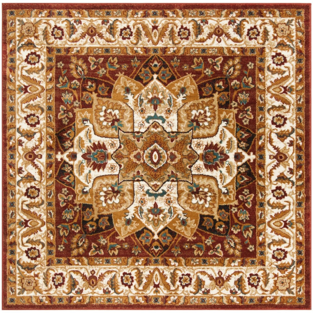 SAFAVIEH Summit Collection SMT295R Red / Ivory Rug Image 1