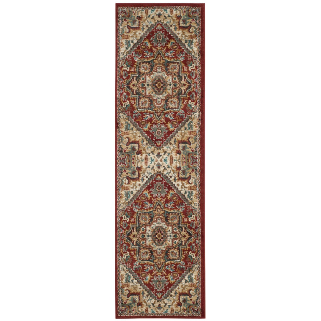 SAFAVIEH Summit Collection SMT293C Red / Dark Grey Rug Image 1