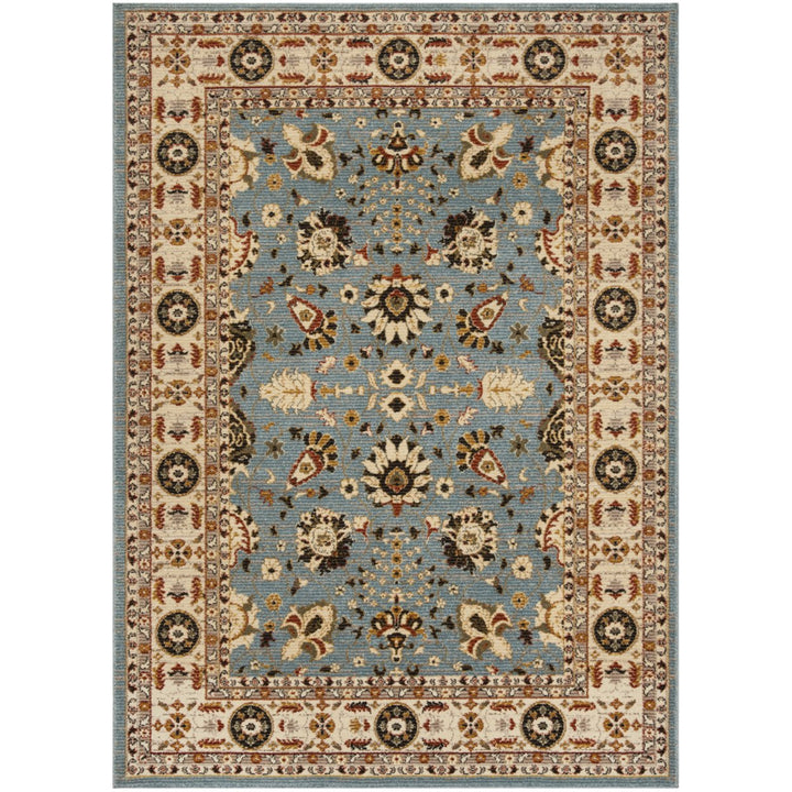 SAFAVIEH Summit Collection SMT418M Blue / Creme Rug Image 1