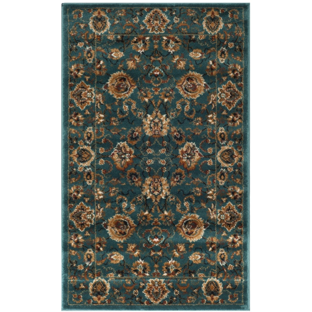 SAFAVIEH Summit Collection SMT297L Teal / Teal Rug Image 1