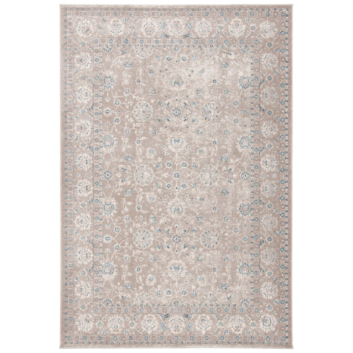 SAFAVIEH Sofia Collection SOF330A Tan / Blue Rug Image 1