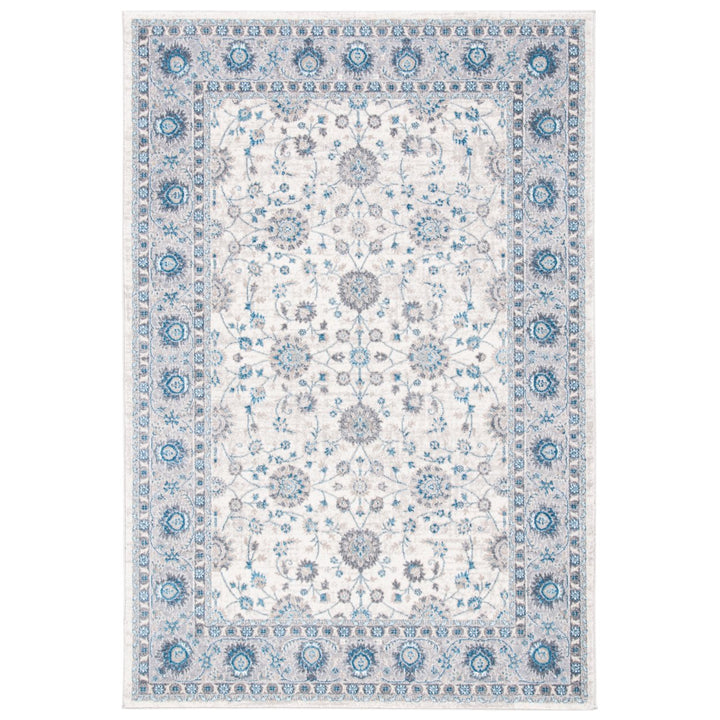 SAFAVIEH Sofia Collection SOF330C Ivory / Blue Rug Image 1