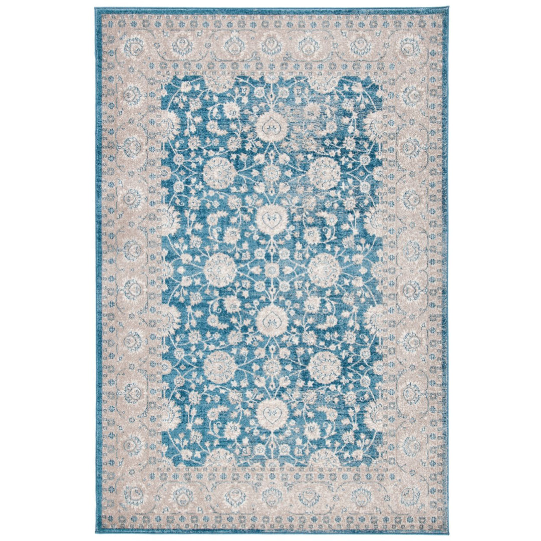 SAFAVIEH Sofia Collection SOF330M Blue / Beige Rug Image 1