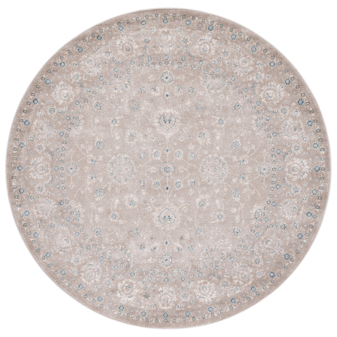 SAFAVIEH Sofia Collection SOF330A Tan / Blue Rug Image 4