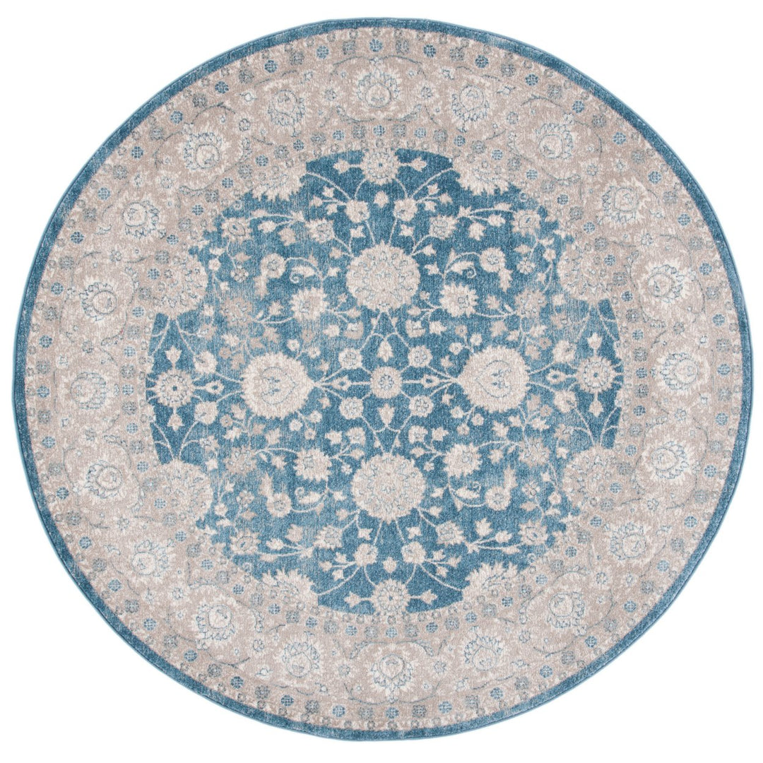 SAFAVIEH Sofia Collection SOF330M Blue / Beige Rug Image 4