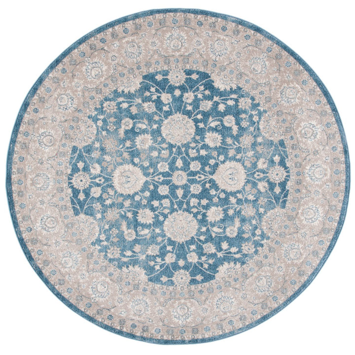 SAFAVIEH Sofia Collection SOF330M Blue / Beige Rug Image 4