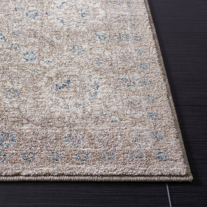 SAFAVIEH Sofia Collection SOF330A Tan / Blue Rug Image 6