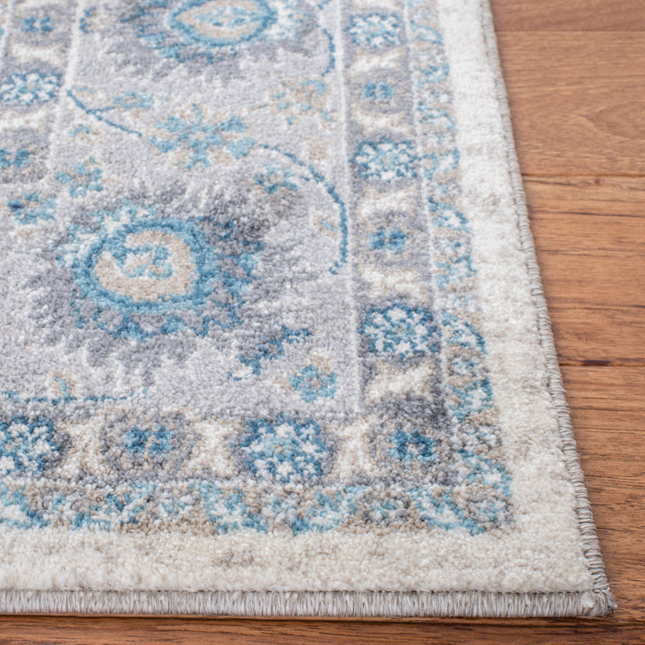 SAFAVIEH Sofia Collection SOF330C Ivory / Blue Rug Image 6