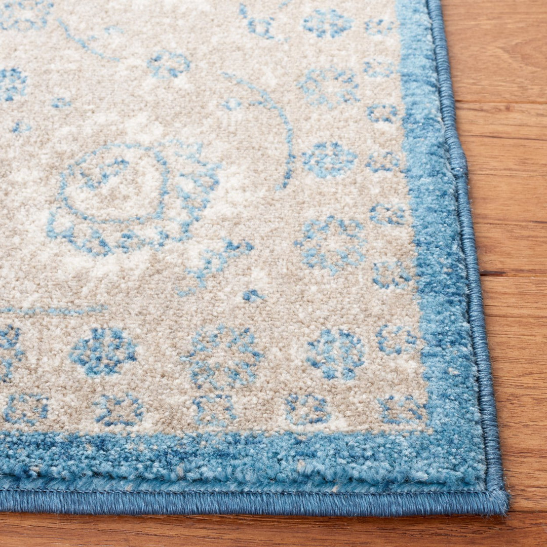 SAFAVIEH Sofia Collection SOF330M Blue / Beige Rug Image 6