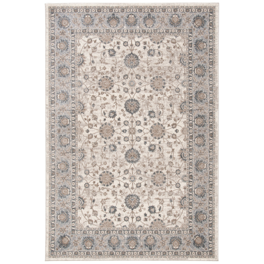 SAFAVIEH Sofia Collection SOF330D Ivory / Grey Rug Image 1