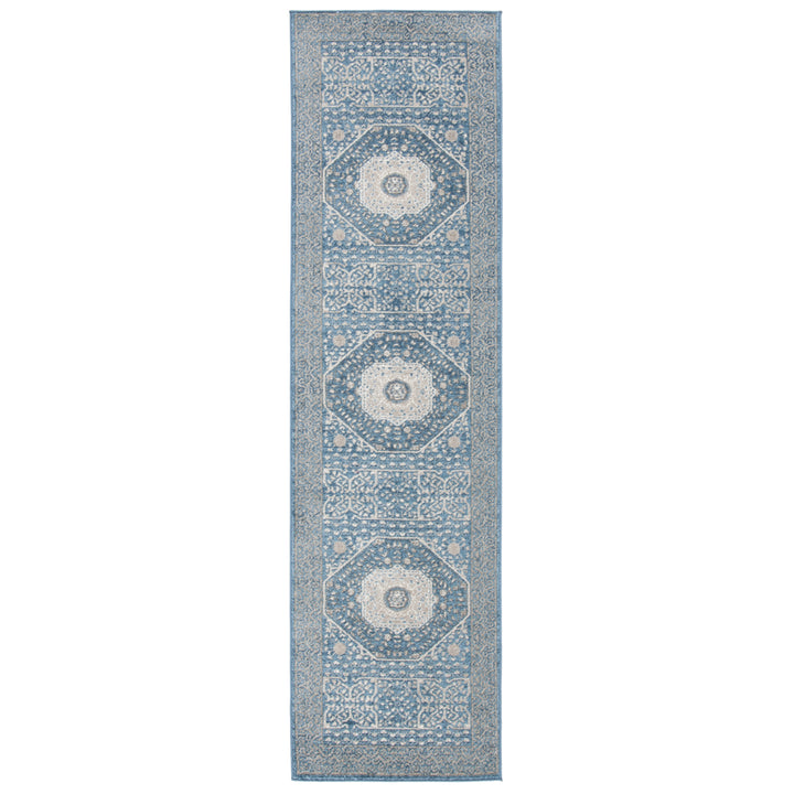 SAFAVIEH Sofia Collection SOF365M Blue / Beige Rug Image 5