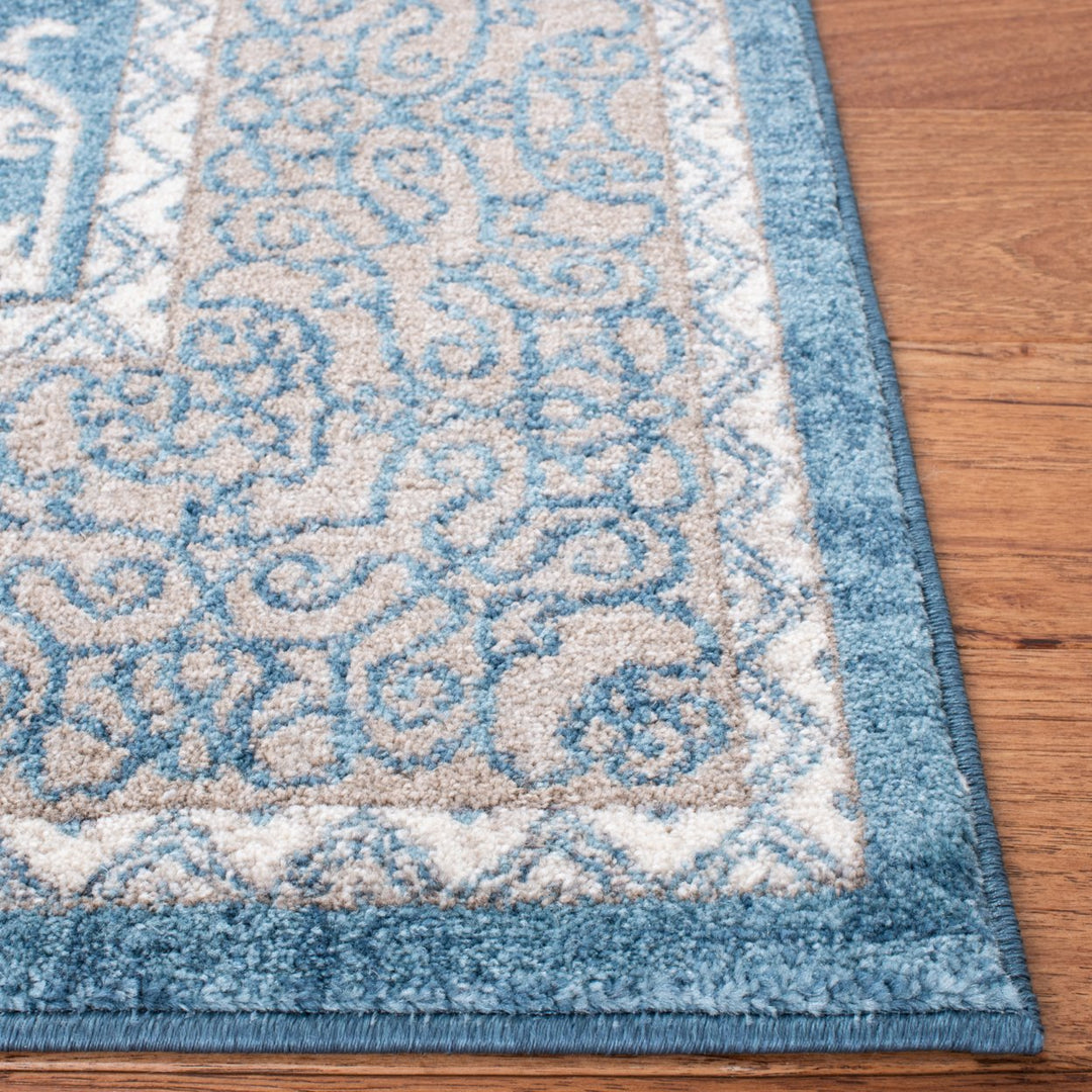 SAFAVIEH Sofia Collection SOF365M Blue / Beige Rug Image 7