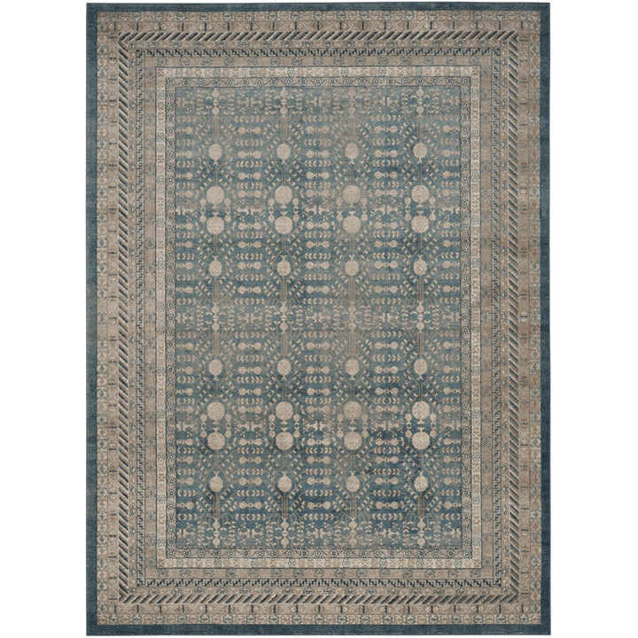 SAFAVIEH Sofia Collection SOF376C Blue / Beige Rug Image 1