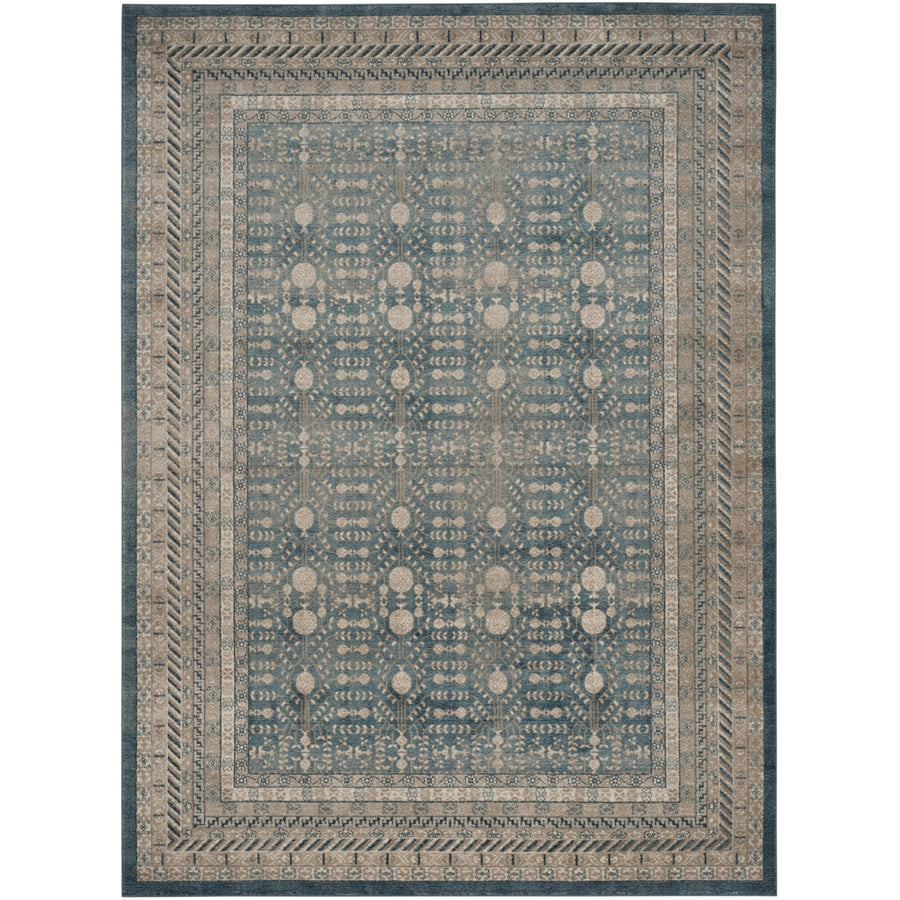 SAFAVIEH Sofia Collection SOF376C Blue / Beige Rug Image 1