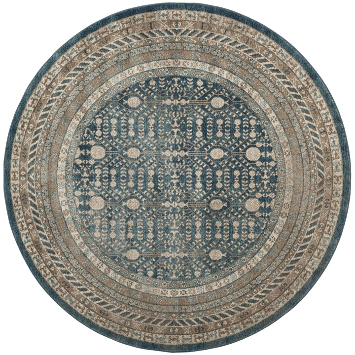 SAFAVIEH Sofia Collection SOF376C Blue / Beige Rug Image 4