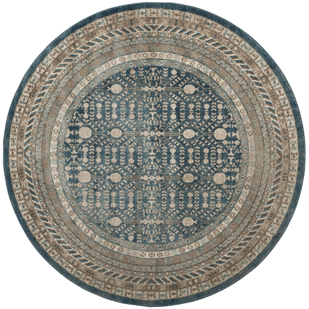 SAFAVIEH Sofia Collection SOF376C Blue / Beige Rug Image 1