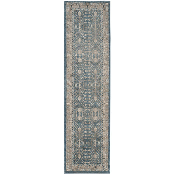 SAFAVIEH Sofia Collection SOF376C Blue / Beige Rug Image 1