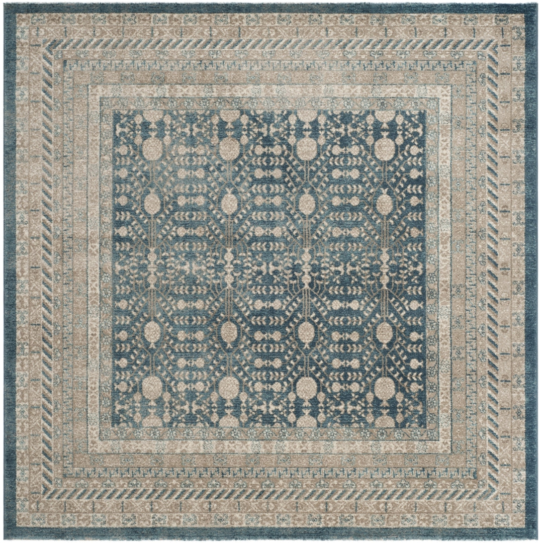 SAFAVIEH Sofia Collection SOF376C Blue / Beige Rug Image 6