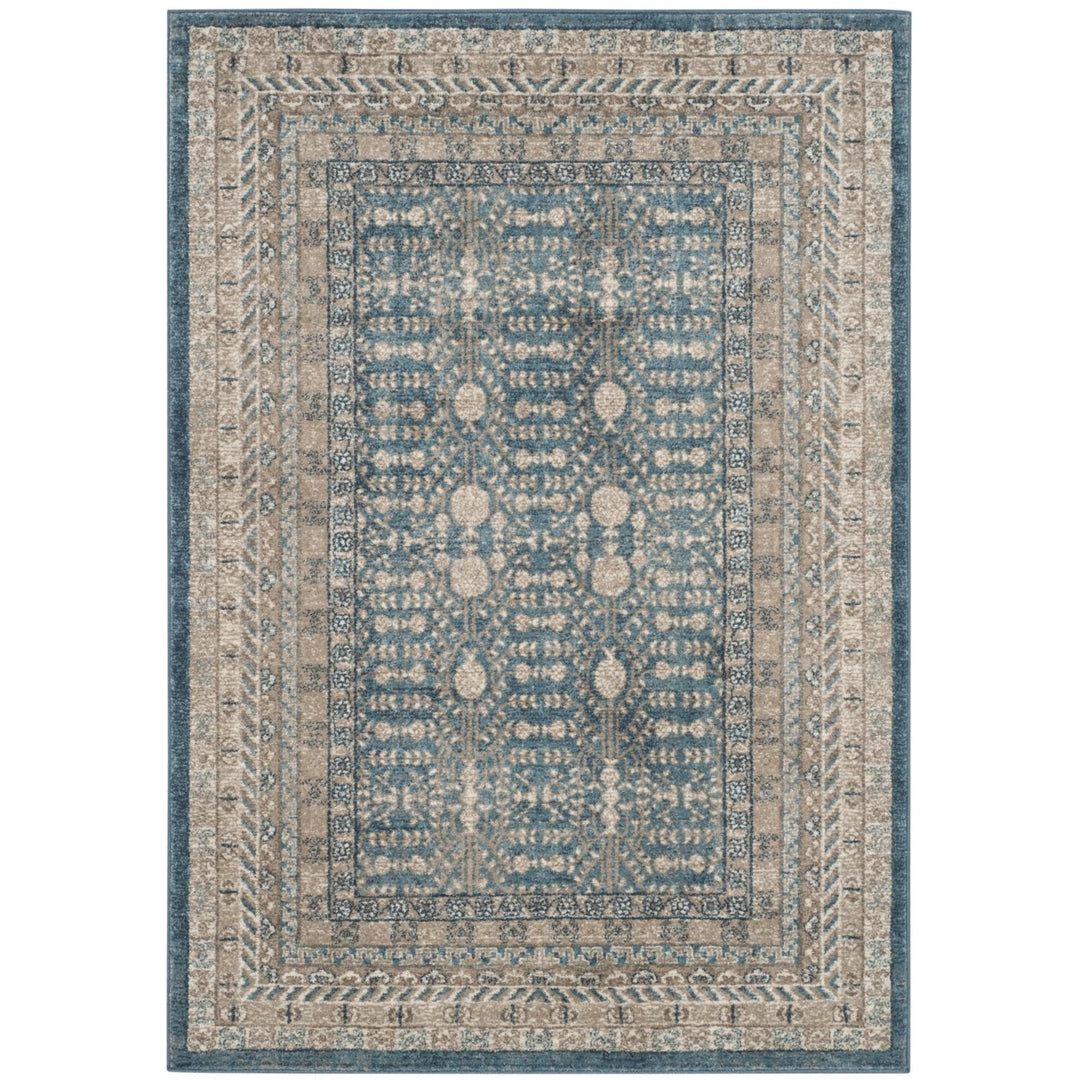 SAFAVIEH Sofia Collection SOF376C Blue / Beige Rug Image 9