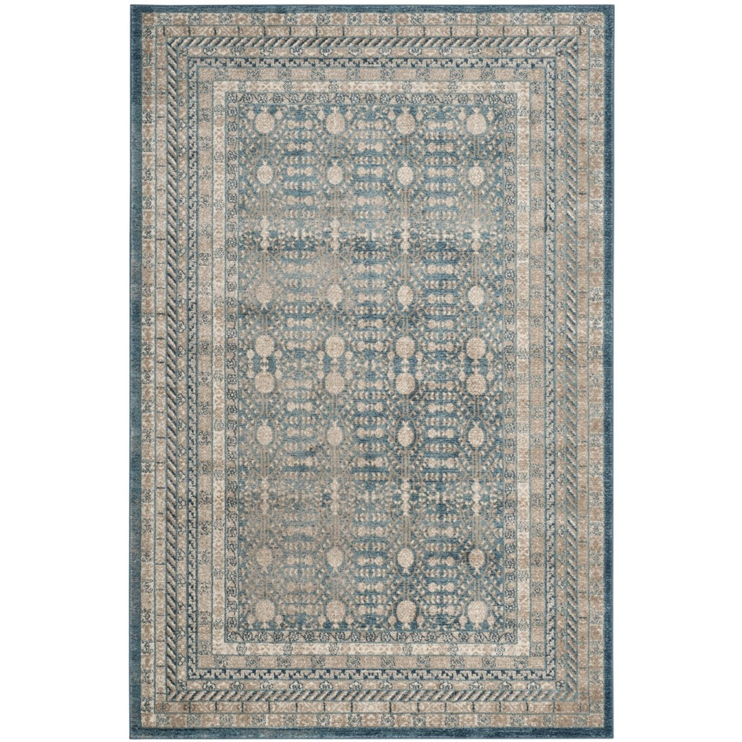 SAFAVIEH Sofia Collection SOF376C Blue / Beige Rug Image 10