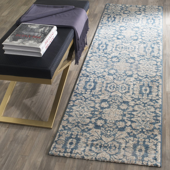 SAFAVIEH Sofia Collection SOF381C Blue / Beige Rug Image 2