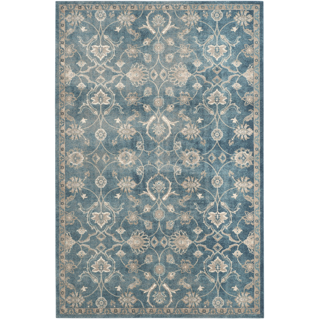 SAFAVIEH Sofia Collection SOF386C Blue / Beige Rug Image 1