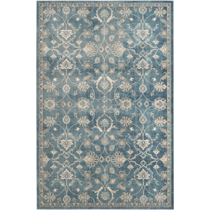 SAFAVIEH Sofia Collection SOF386C Blue / Beige Rug Image 1