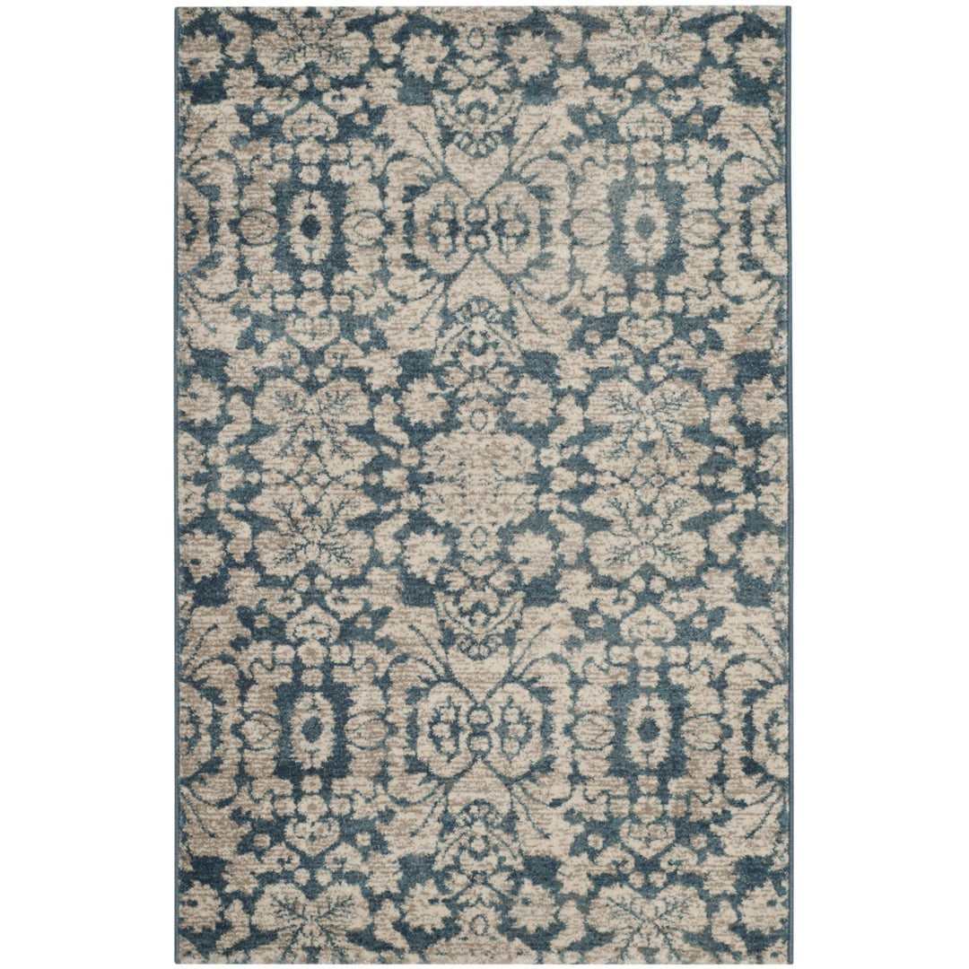 SAFAVIEH Sofia Collection SOF381C Blue / Beige Rug Image 1