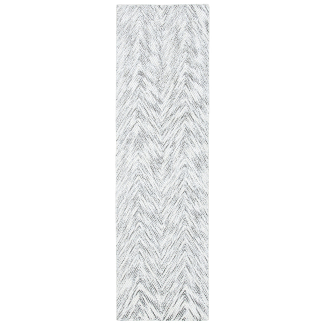 SAFAVIEH Soho Collection SOH175F Handmade Grey/Ivory Rug Image 5