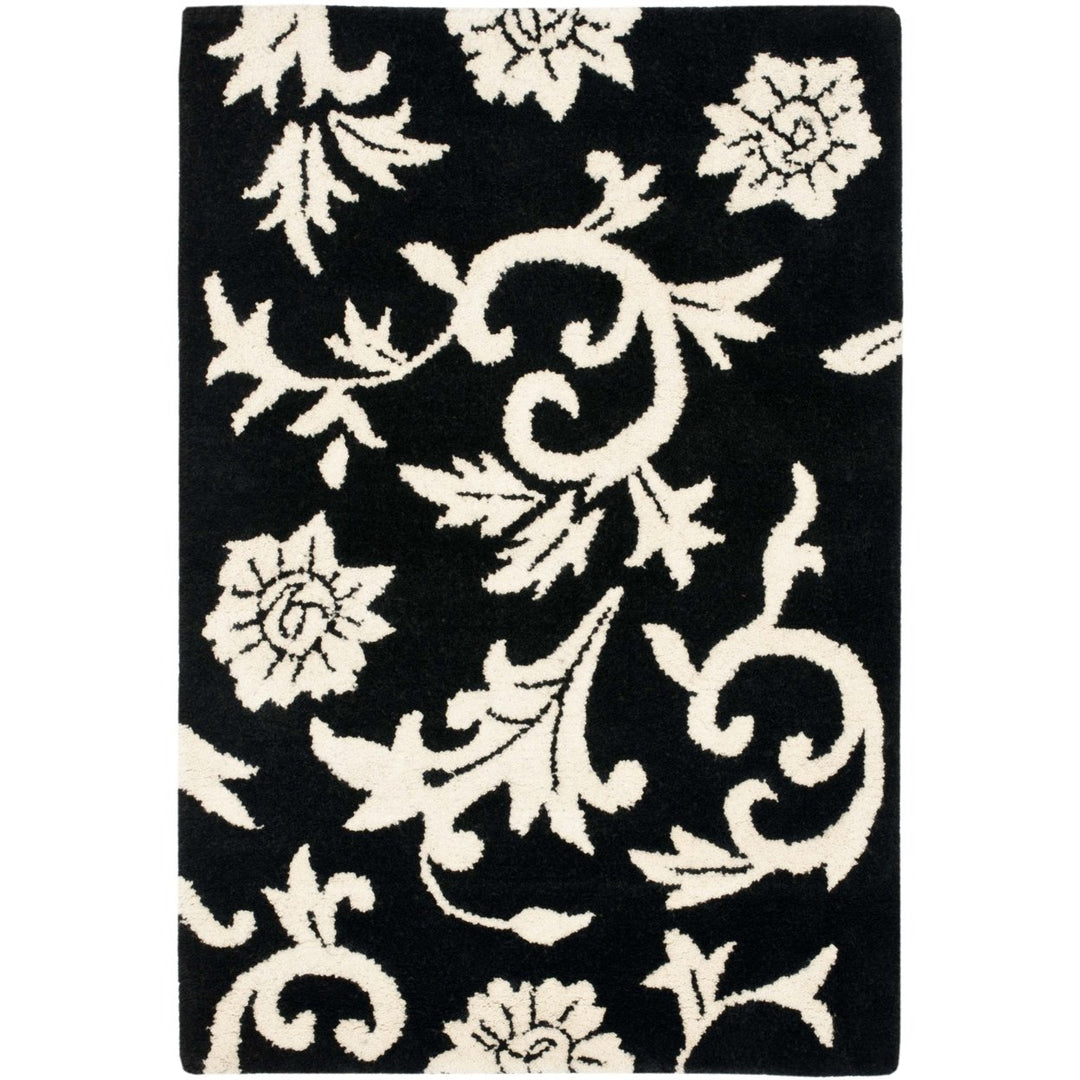 SAFAVIEH Soho SOH212A Handmade Black / Ivory Rug Image 1