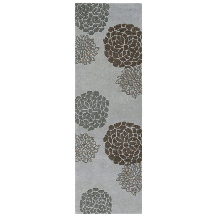 SAFAVIEH Soho Collection SOH211A Handmade Light Grey Rug Image 1