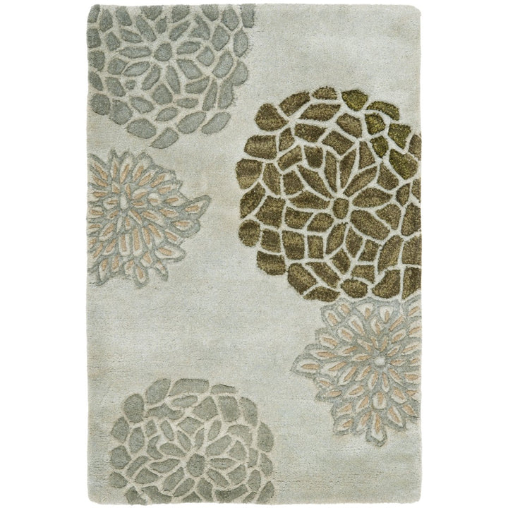 SAFAVIEH Soho Collection SOH211A Handmade Light Grey Rug Image 1