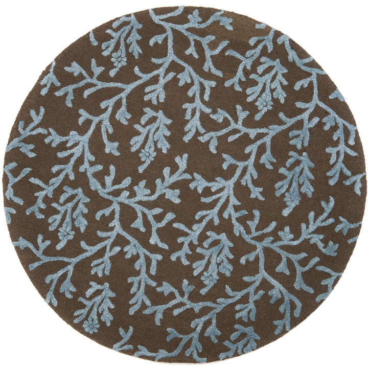 SAFAVIEH Soho SOH214B Handmade Brown / Light Blue Rug Image 1