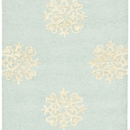 SAFAVIEH Soho SOH213B Handmade Light Blue / Beige Rug Image 5