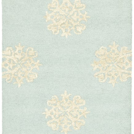 SAFAVIEH Soho SOH213B Handmade Light Blue / Beige Rug Image 1