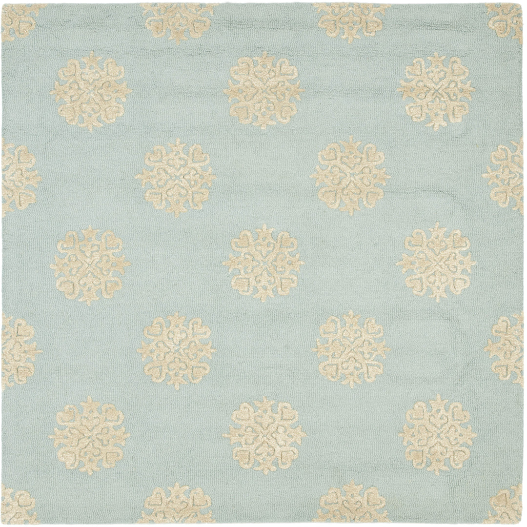 SAFAVIEH Soho SOH213B Handmade Light Blue / Beige Rug Image 6