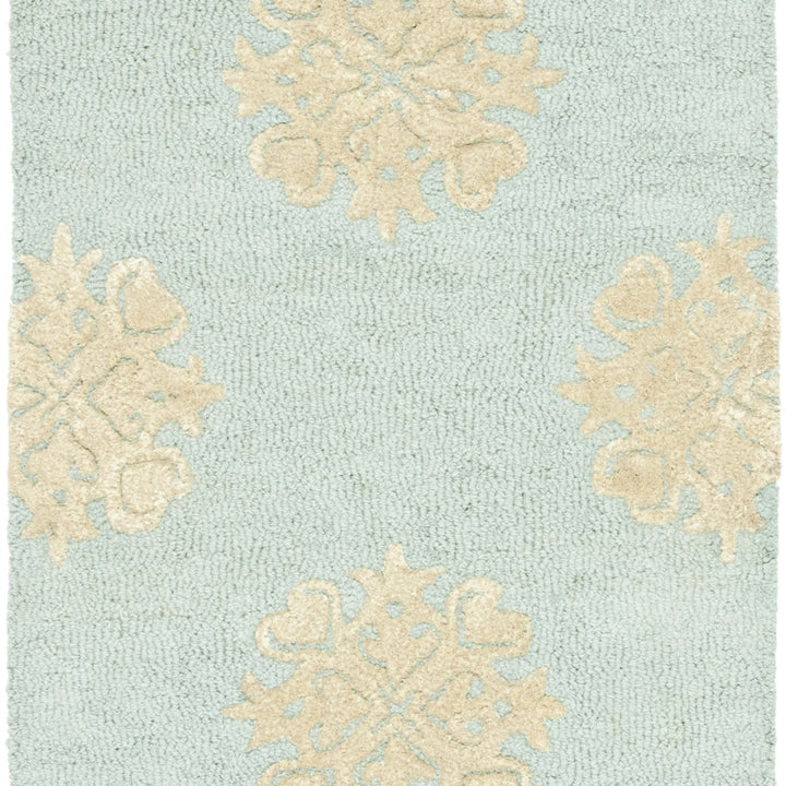 SAFAVIEH Soho SOH213B Handmade Light Blue / Beige Rug Image 8