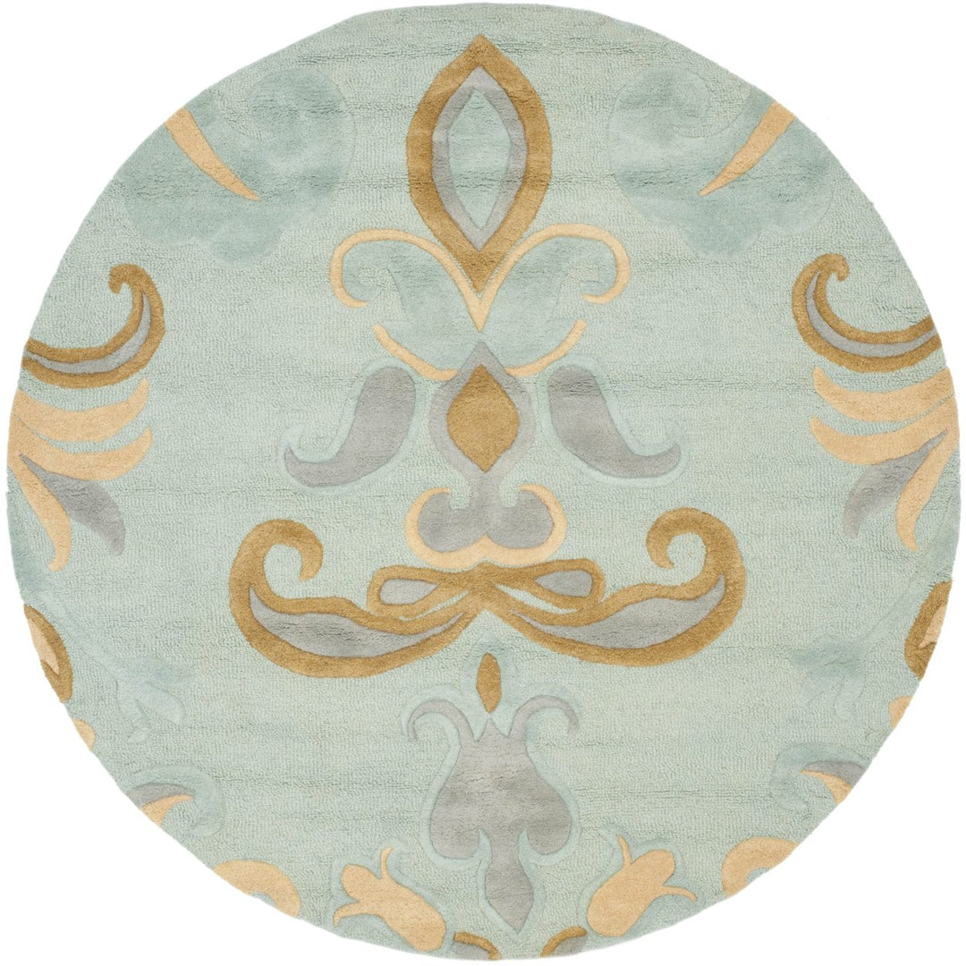 SAFAVIEH Soho SOH215A Handmade Light Blue / Multi Rug Image 4