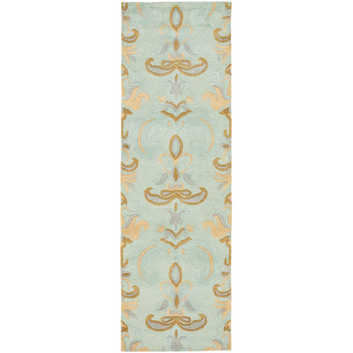 SAFAVIEH Soho SOH215A Handmade Light Blue / Multi Rug Image 5