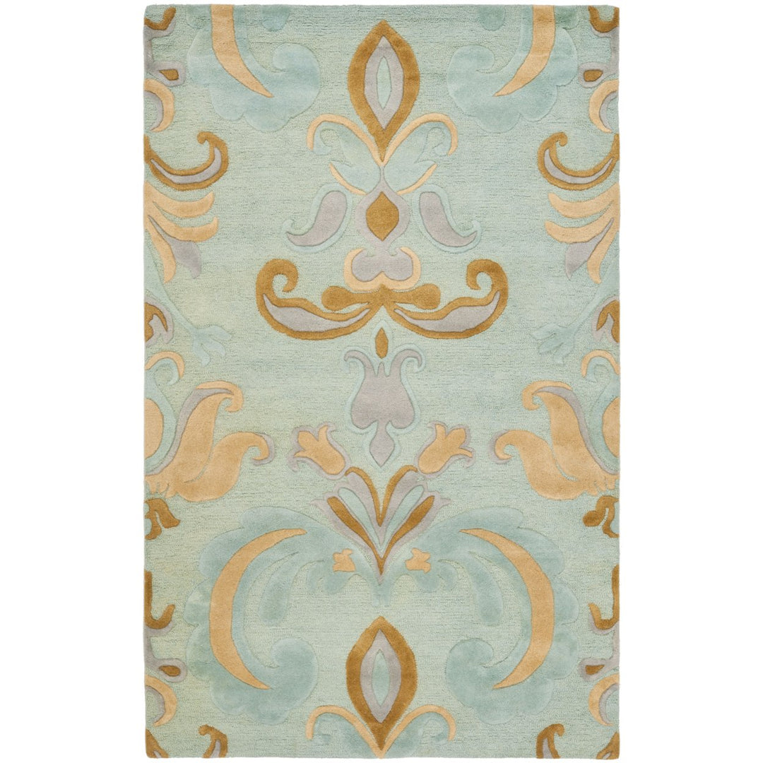 SAFAVIEH Soho SOH215A Handmade Light Blue / Multi Rug Image 1